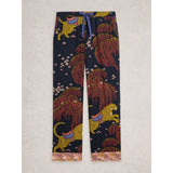 White Stuff Organic Nina PJ Bottom In Black Multi