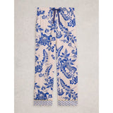 White Stuff Organic Nina PJ Bottom In Blue