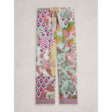 White Stuff Organic Nina PJ Bottom In Green Multi