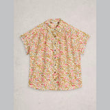 White Stuff Orla Button Through Shirt In Ivory
