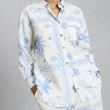 White Stuff Penny Beach Shirt In Blue