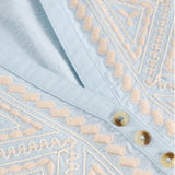 White Stuff Peony Sleeveless Collared Shirt