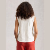 White Stuff Peony Sleeveless Shirt In White