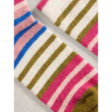 White Stuff Rainbow Stripe Wool Sock In Pink