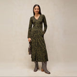 White Stuff Reese Button Through Dress In Green