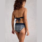 White Stuff Reversible Swim Fold Down Bottom In Navy Multi