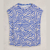 White Stuff Rowan Linen Tee In Blue