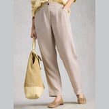 White Stuff Rowena Linen Trousers In Natural