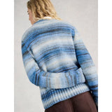 White Stuff Sabrina Spacedye Jumper In Blue Multi