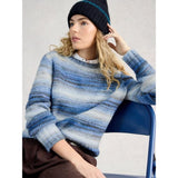 White Stuff Sabrina Spacedye Jumper In Blue Multi