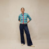White Stuff Sansa Stripe Cardi In Blue Multi