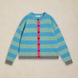 White Stuff Sansa Stripe Cardi In Blue Multi