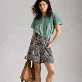 White Stuff Shelly Crinkle Short In Navy