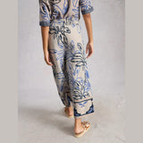 White Stuff Shelly Linen Crop Blend Culotte