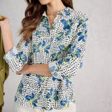 White Stuff Sophie Collared Organic Cotton Long Sleeve Shirt In Ivory