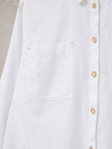 White Stuff Sophie Organic Cotton Shirt in Pale Ivory