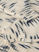 White Stuff Spacedye High Neck Knit Jumper in Natural/Multi