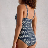 White Stuff Splash Control Swimsuit In Navy Multi