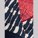 White Stuff Sunshine Reversible Swim Bikini Top In Navy Multi