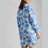 White Stuff Suzie Beach Shirt Dress In Blue