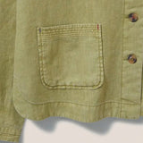 White Stuff Tabby Linen Jacket Green