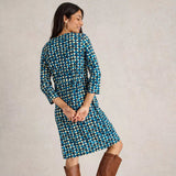 White Stuff Tallie Jersey Printed Dress In Navy Print