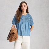White Stuff Tammie Chambray Shirt In Denim
