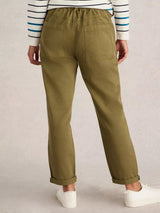 White Stuff Thea Trousers in Khaki Green