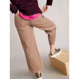 White Stuff Tia Cord Wide Leg Crop In Natural