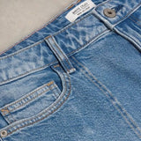 White Stuff Tia Cropped Wide Leg Jean In Mid Denim