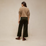 White Stuff Tia Wide Leg Crop In Khaki