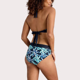 White Stuff Valley Swim Bikini Top In Navy Print