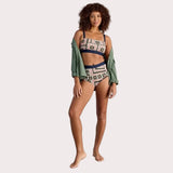 White Stuff Verity Bikini Top In Navy