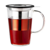 Whittard Black Glass Pao Infuser Mug