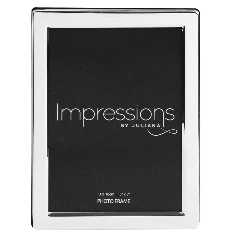 Widdop and Co Impressions Frame Silver Plated Flat Edge  5X7