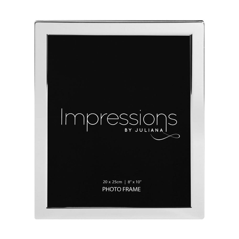 Widdop and Co Impressions Frame Silver Plated Flat Edge  8X10