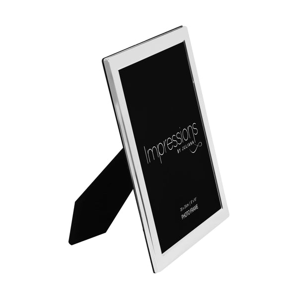 Widdop and Co Impressions Frame Silver Plated Flat Edge  8X10