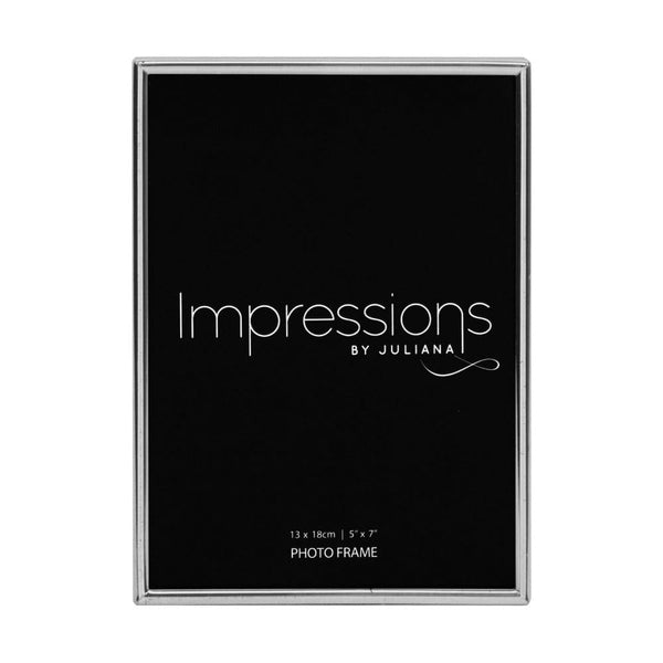 Widdop and Co Impressions Frame Silver Plated Thin 5X7
