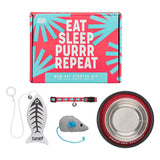 Wild & Woofy Eat Sleep Purr Repeat Cat Starter Kit