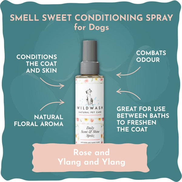 WildWash Smell Sweet Conditioning Spray For Dogs 150ML