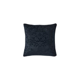 William Morris At Home Strawberry Thief Embossed Cushion In Prussian Blue