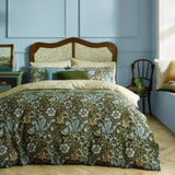 William Morris Compton Double Duvet Cover Set Olive Green