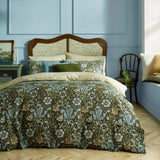 William Morris Compton Duvet Cover Set Single Olive Green