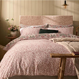 William Morris Double Duvet Set Rose Brick Pink Sage