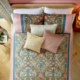 William Morris Kelmscott Duvet Set Double Navy Rose