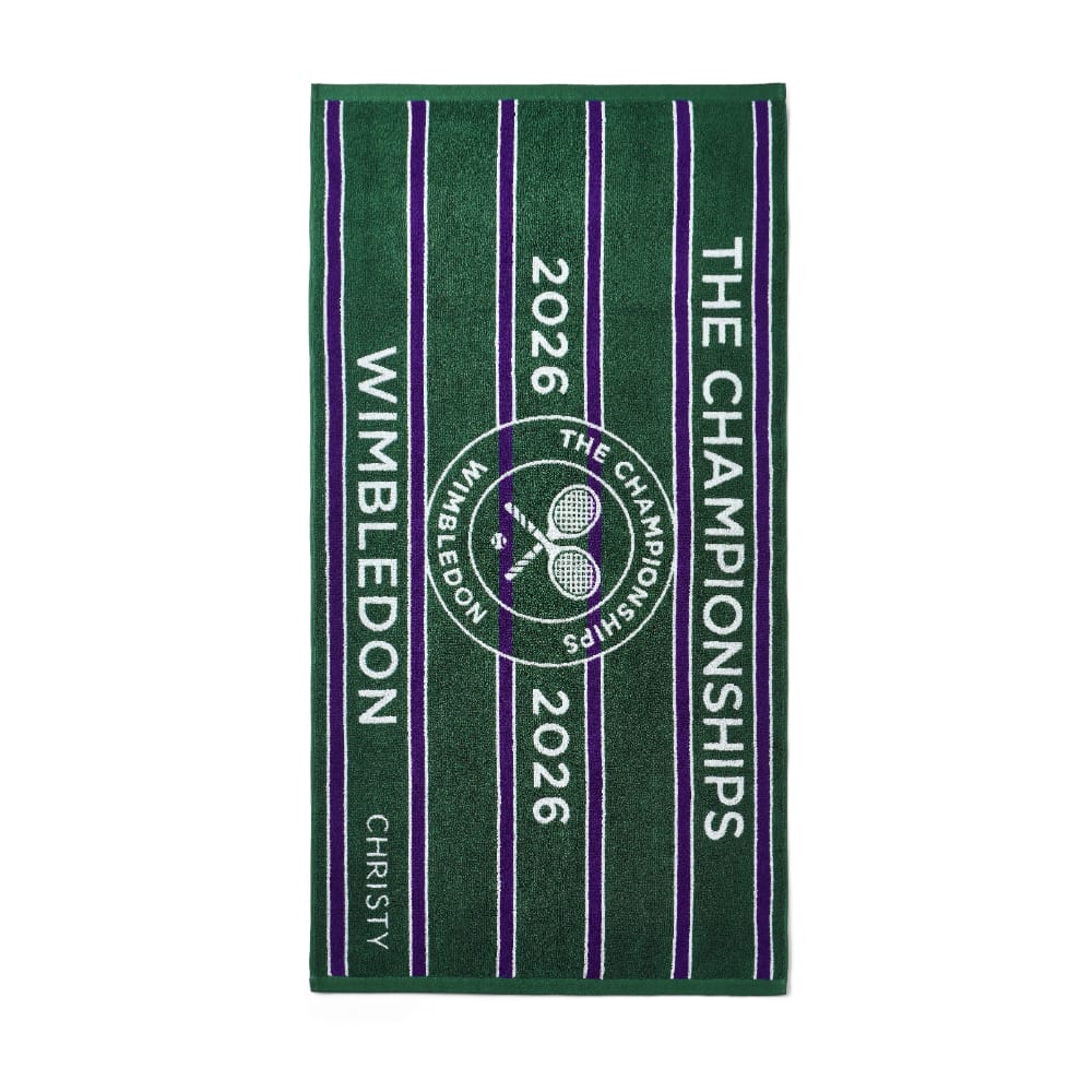 Wimbledon Championship Towel 2021 in Green/Purple