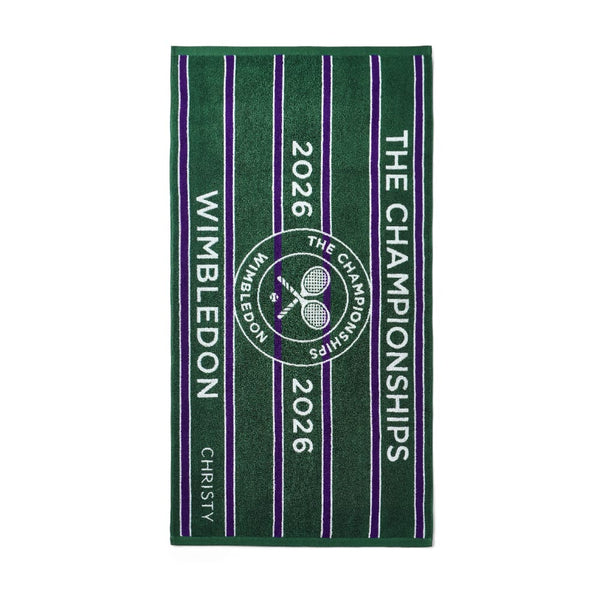 Wimbledon Championship Towel 2021 in Green/Purple