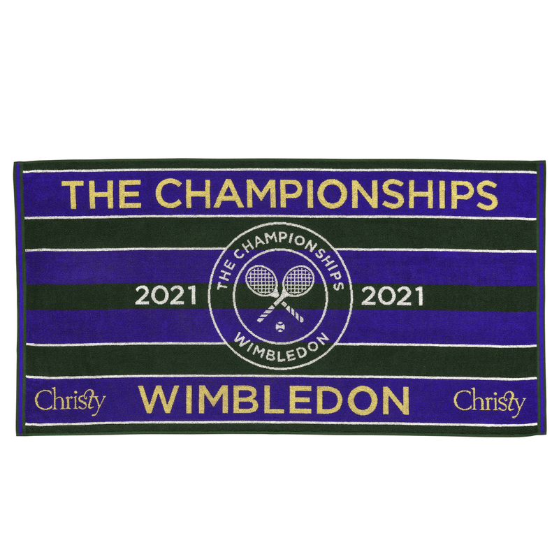 Wimbledon Championship Towel 2021 in Green/Purple