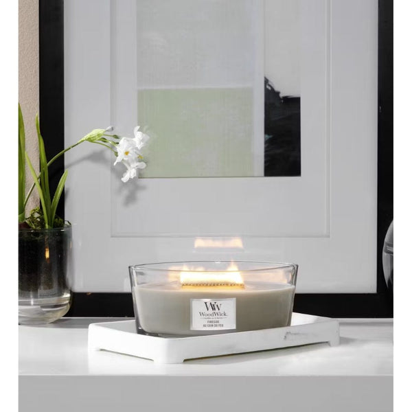 WoodWick Fireside Ellipse Jar Candle