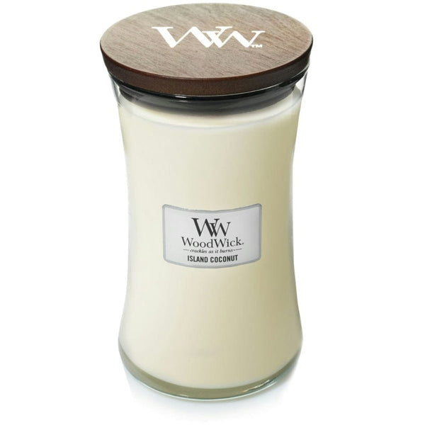 WoodWick Island Coconut Large Jar Candle